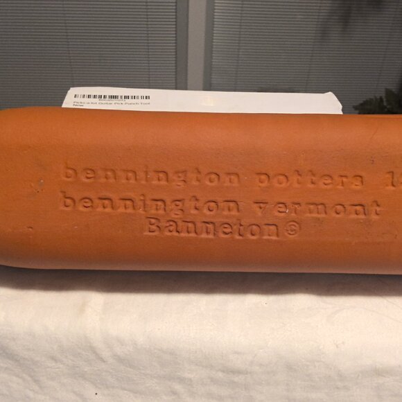 Vtg Bennington Potters 1966 Terracotta French Bread Server by David Gil 16.5" - Picture 8 of 8